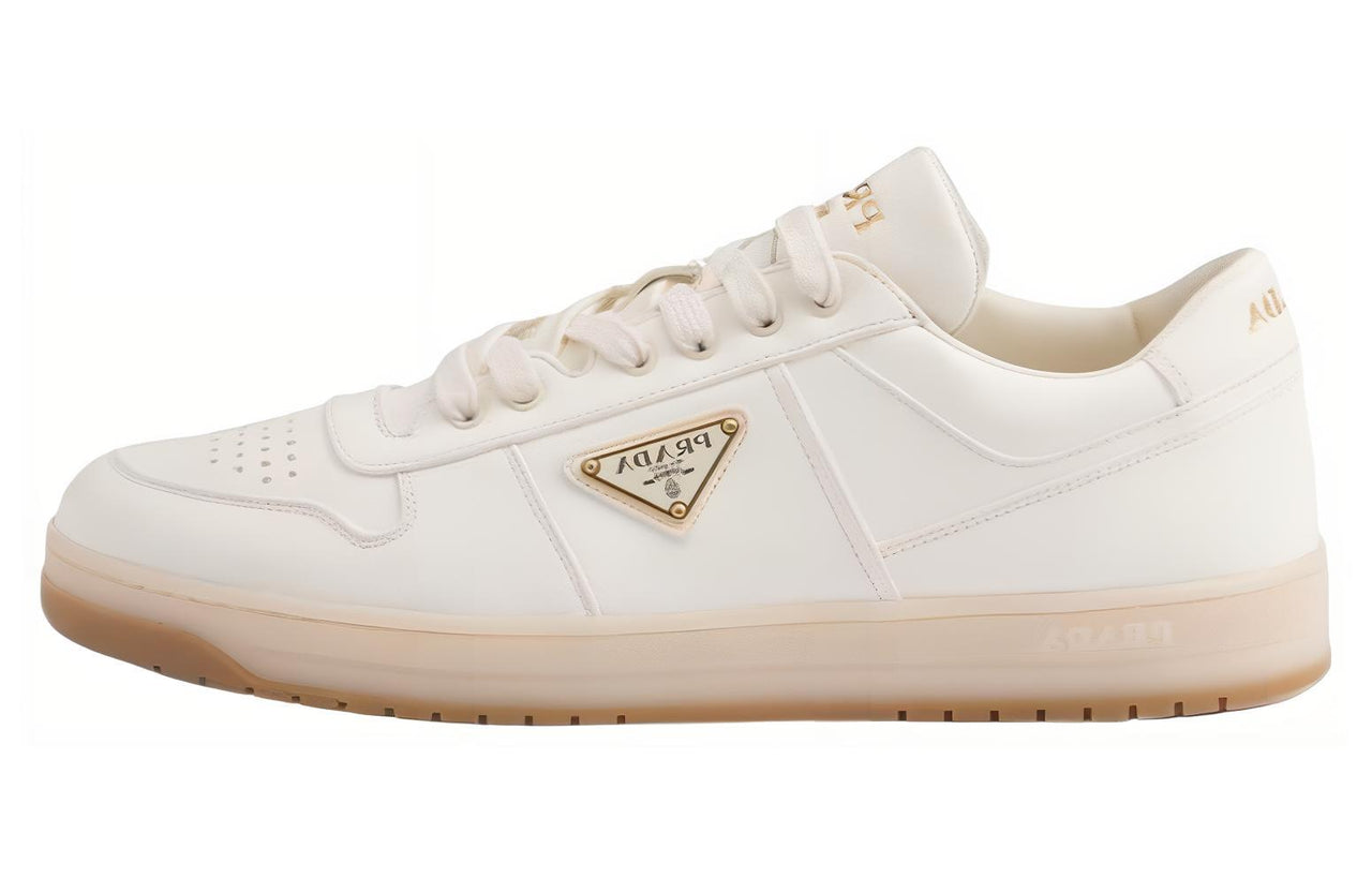 PRADA Downtown Low Top Skateboard Shoes Men's White
