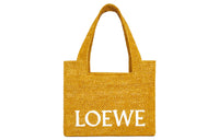 LOEWE Raffia Fiber Shoulder Bag, Crossbody Bag, Handbag Medium Size Women's Ochre