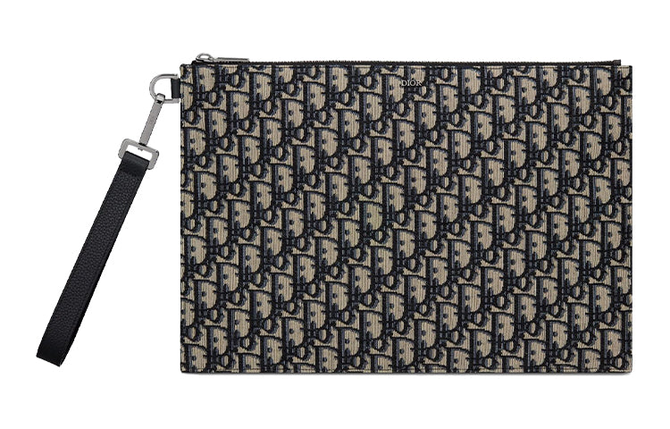 DIOR Cotton Handbag Clutches Regular Men's Black