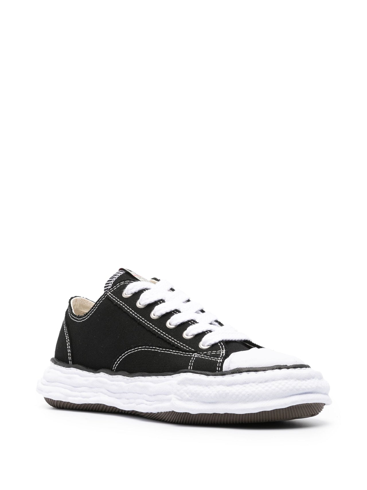 Maison MIHARA YASUHIRO Peterson 23 OG Sole Canvas Low 'Black White' A11FW702-BLK