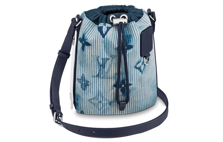 LOUIS VUITTON Sac Marin Mini Hickory Stripes Denim
