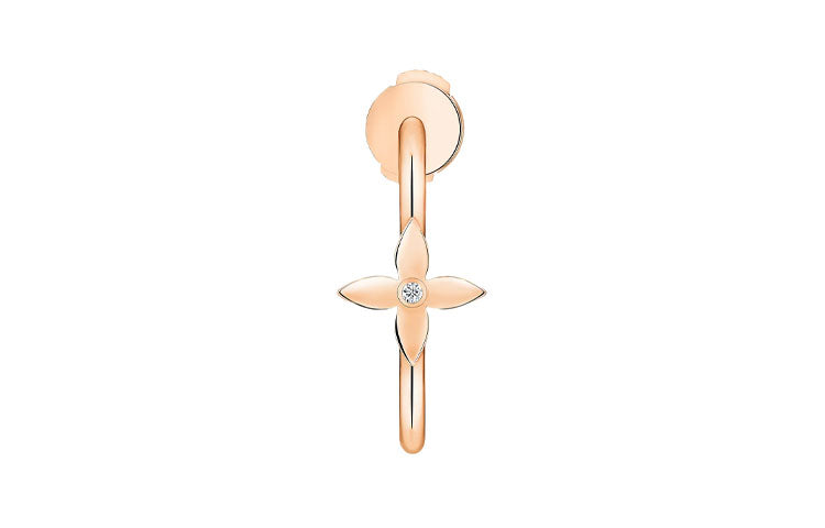 LOUIS VUITTON Idylle Blossom Small Hoop Pink Gold And Diamond - Per Unit