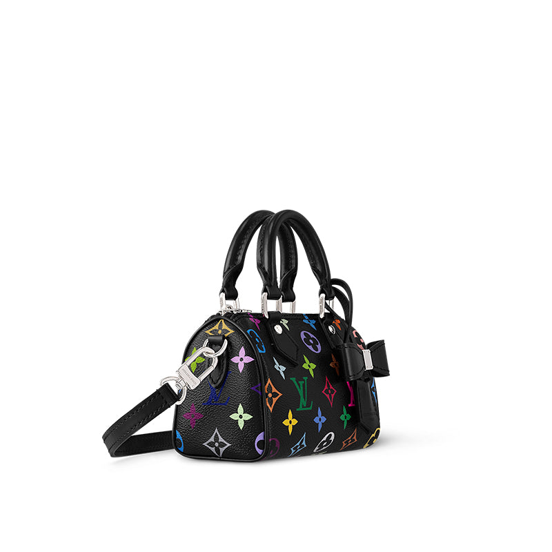 LOUIS VUITTON X Takashi Murakami Nano Speedy Black Multicolored