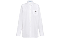 PRADA Triangle logo Poplin Shirt