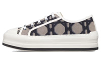 DIOR Women's Walk'N'DIOR Platform 'Macrocannage - Deep Blue Beige'