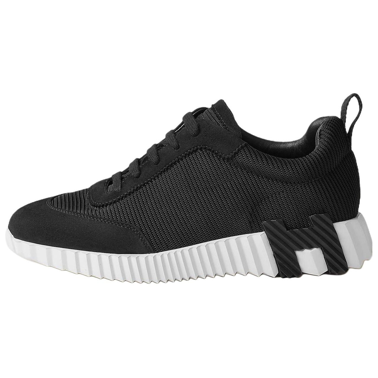 HERMES Bouncing Low Top Casual Shoes Women's Black