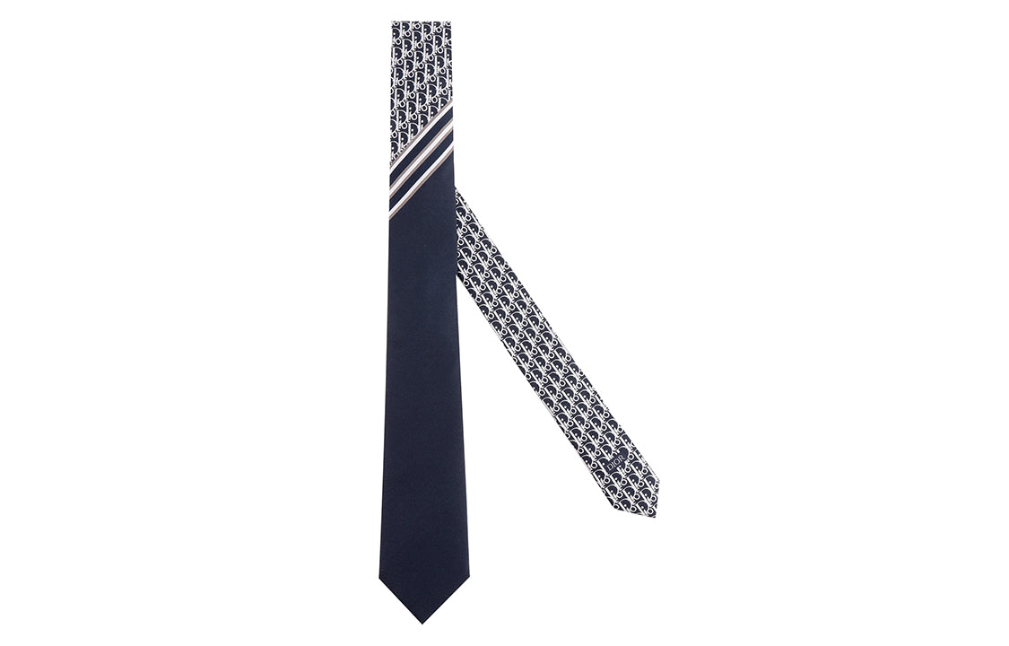 DIOR Silk Ties Men's Marine Blue
