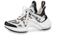 LOUIS VUITTON Archlight 1.0 Slip Resistant Low Top Sports Casual Shoes Women's White Gray Brown