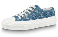 LOUIS VUITTON Lv Stellar Low Top Denim Blue Women's