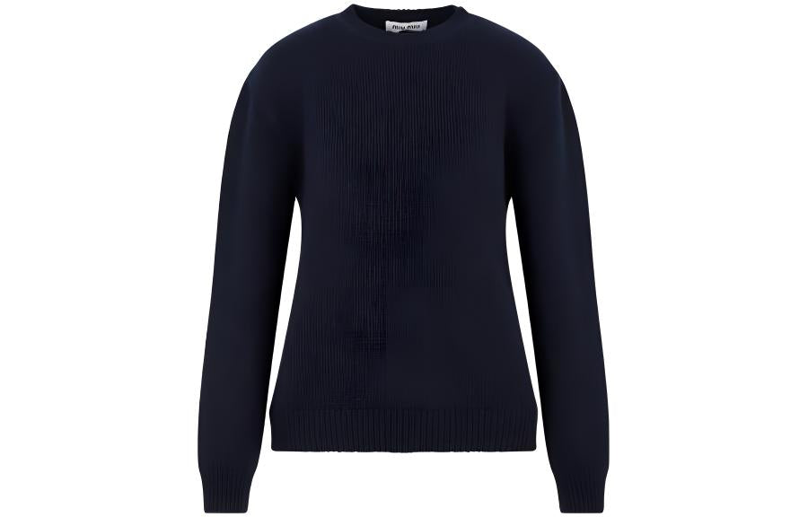 MIU MIU Sweater Unisex Marine Blue