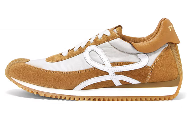 LOEWE Flow Runner Shock Absorbers Low Top Casual Shoes Women's Tan