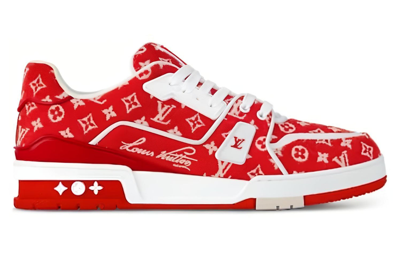 LOUIS VUITTON Lv Trainer Sneakers 'Red Monogram'