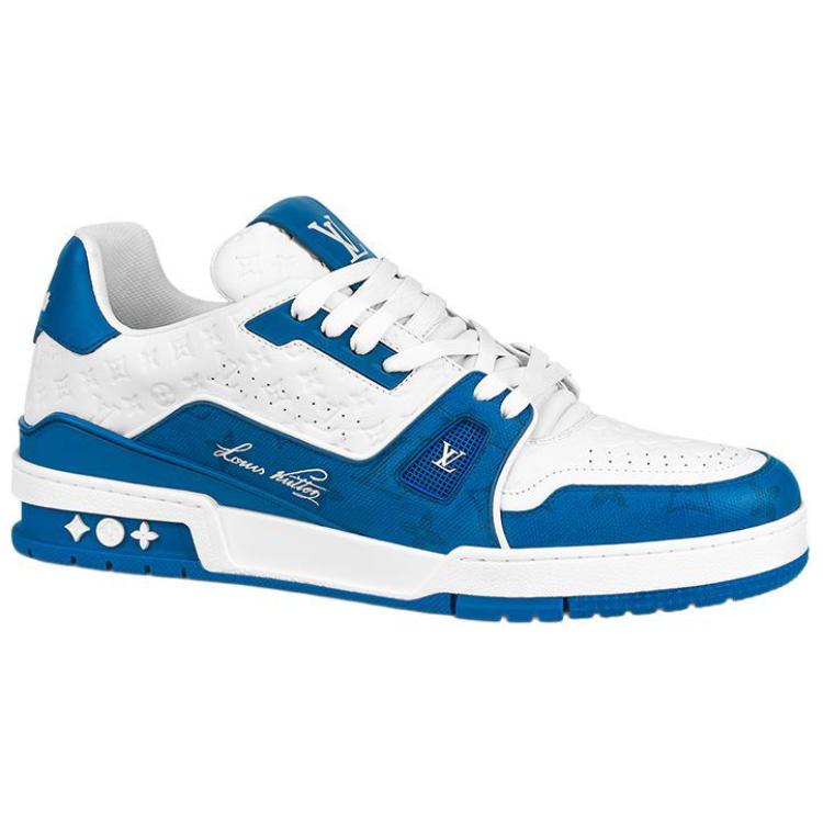LOUIS VUITTON Trainer Low Top Stylish Skateboarding Shoes Men's Blue