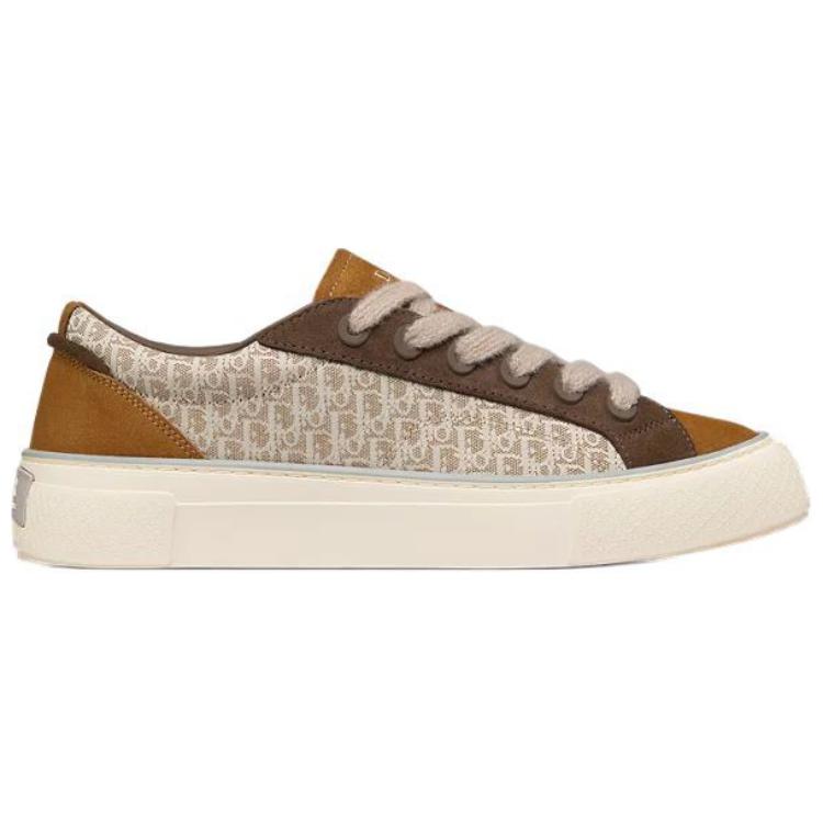DIOR B33 Low-Top Skateboard Shoes Men's Brown