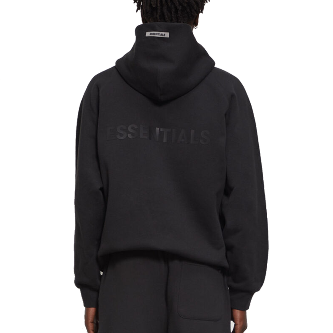 Fear of God Essentials Full Zip Hoodie 'Black' 0192250500183001