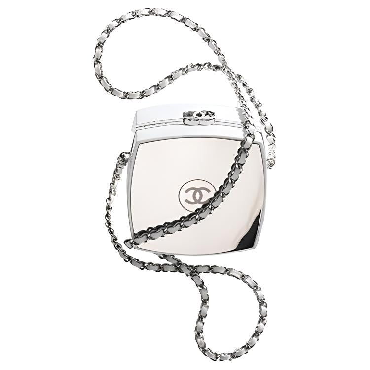 CHANEL 21K Winter Sheepskin One Shoulder Handbag, Crossbody Bag Large Size Women's White
