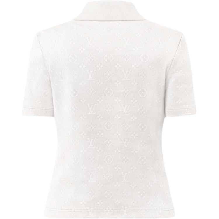 LOUIS VUITTON Monogram Piqué Polo Top