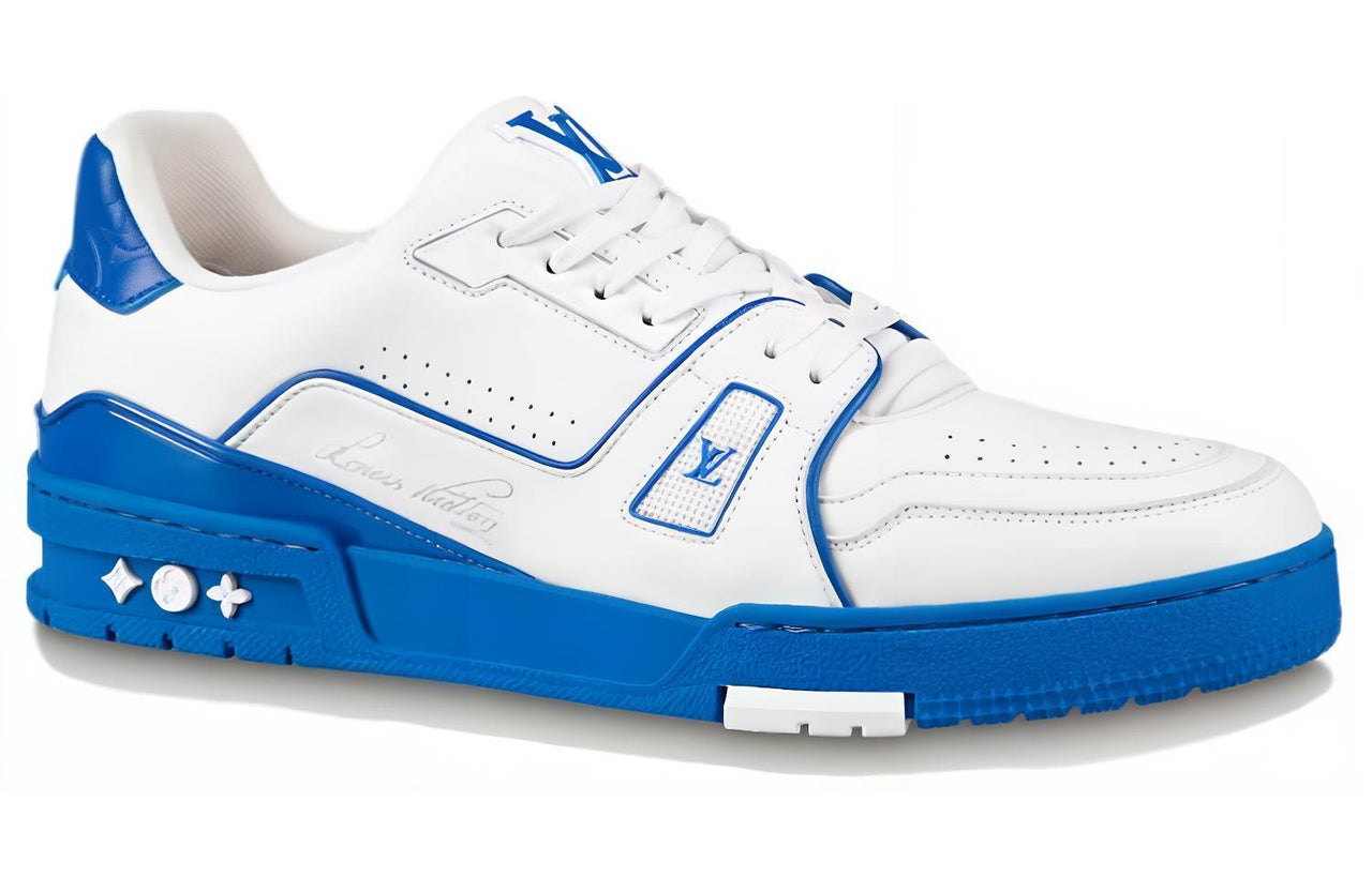 LOUIS VUITTON Lv Trainer Sneakers 'White Blue Red'