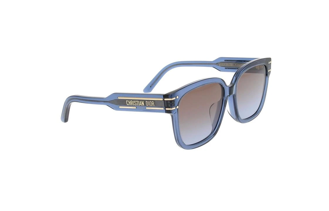 DIOR Acetate Square Sunglasses Women's Blue