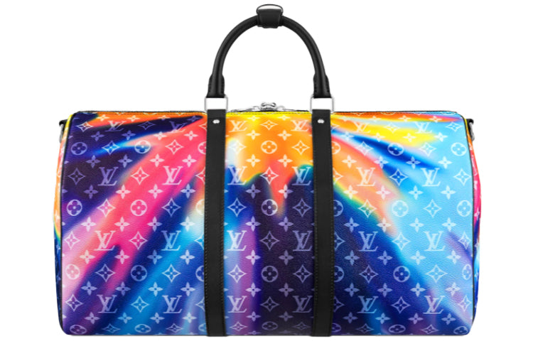 LOUIS VUITTON Keepall Bandouliere 50 Sunset Monogram Multicolor