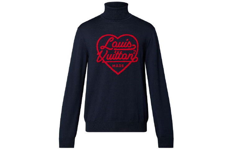 LOUIS VUITTON X Nigo Intarsia Heart Turtle Neck