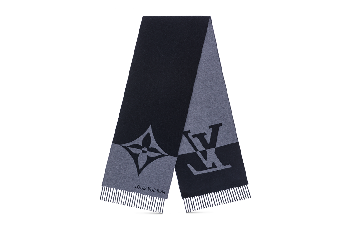 LOUIS VUITTON Knit Scarves Men's Black