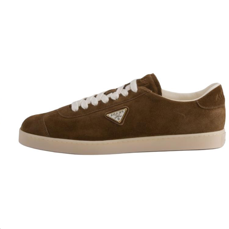 PRADA Lane Low-Top Skateboard Shoes Men's Light Brown