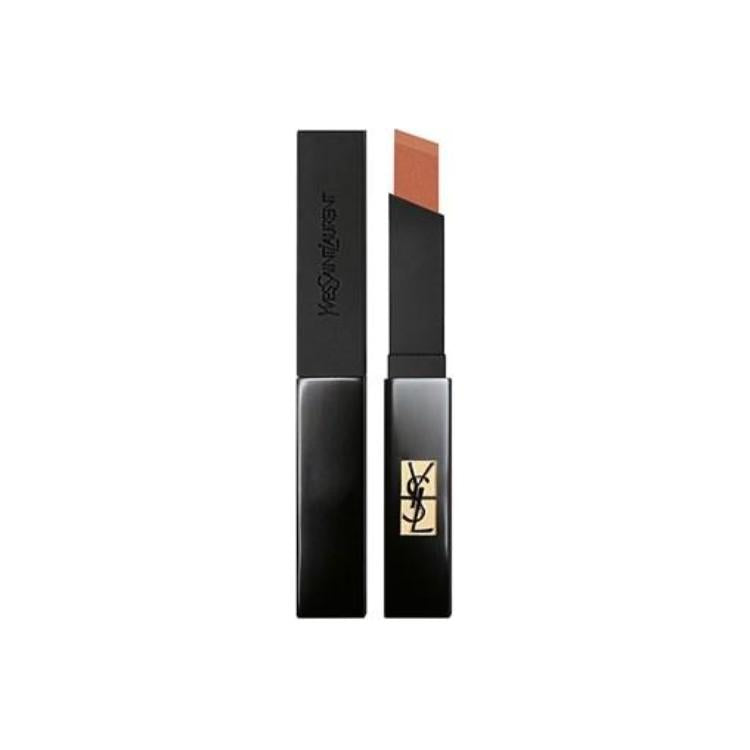 SAINT LAURENT Small Black Stripes Thin Tube Velour Lipsticks Matte Easy to Blend Long Lasting No Transfer Hydrating 2g