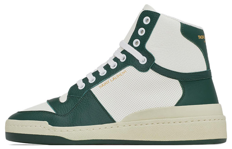 SAINT LAURENT Round Toe Lace-Up Sneakers