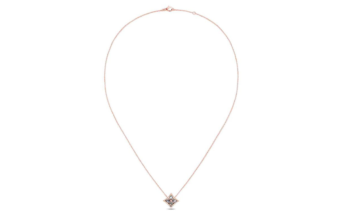 LOUIS VUITTON Color Blossom Star Pendant Pink Gold And Grey Mother-of-pearl