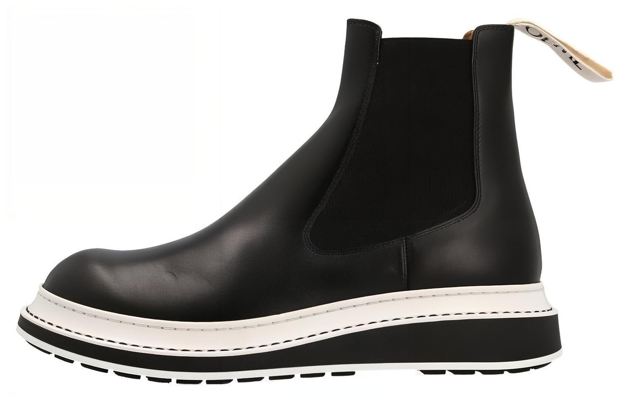 LOEWE Short Chelsea Boots Men's Black
