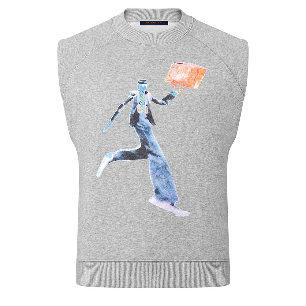LOUIS VUITTON T-Shirt Men's Gray