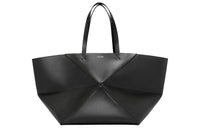 LOEWE Shiny Cow Leather Handbag Extra Large Women's Black