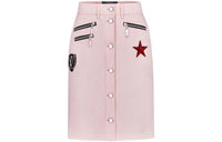 LOUIS VUITTON Casual Long Skirt Women's Pink