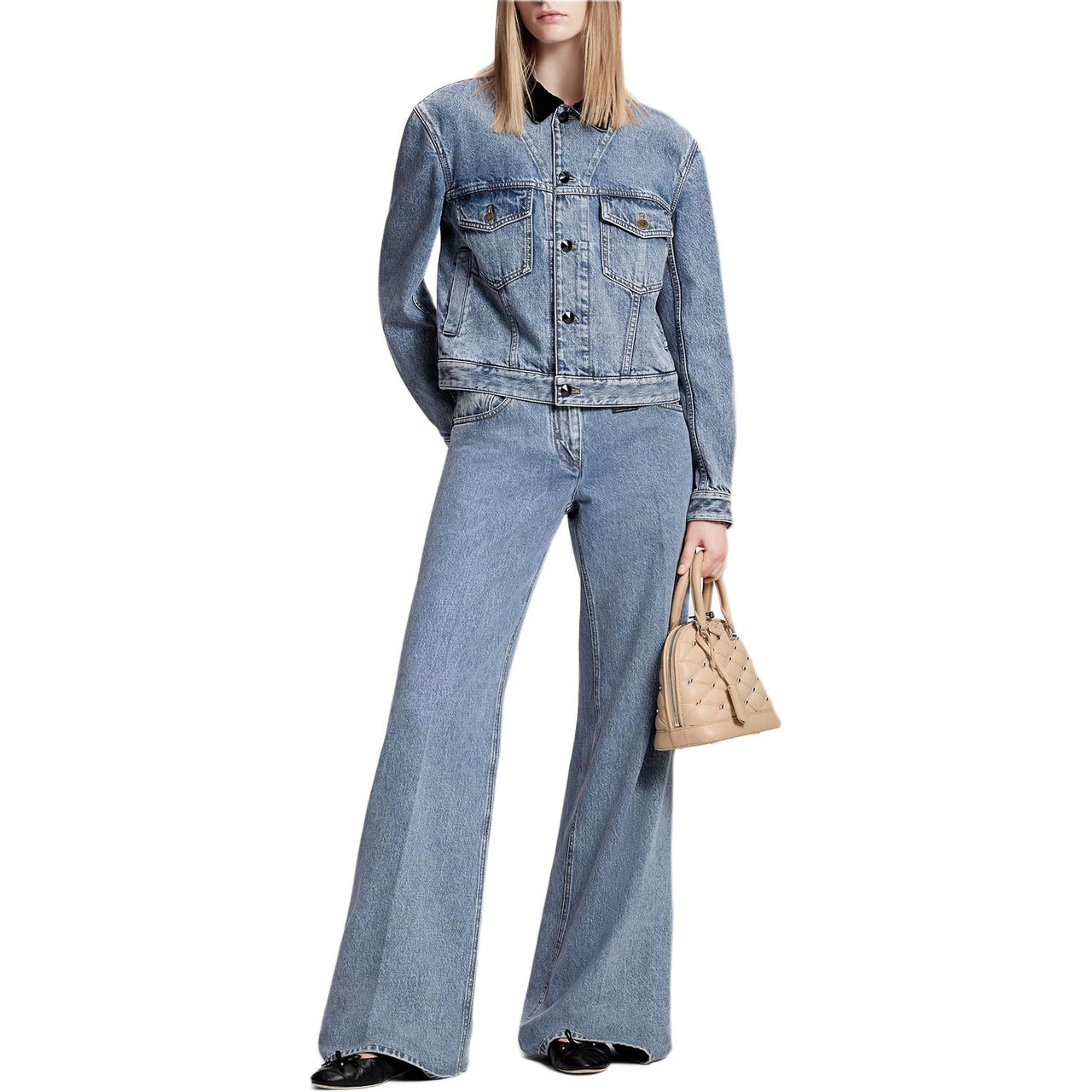 LOUIS VUITTON VeLOUIS VUITTONet Accent Denim Jacket