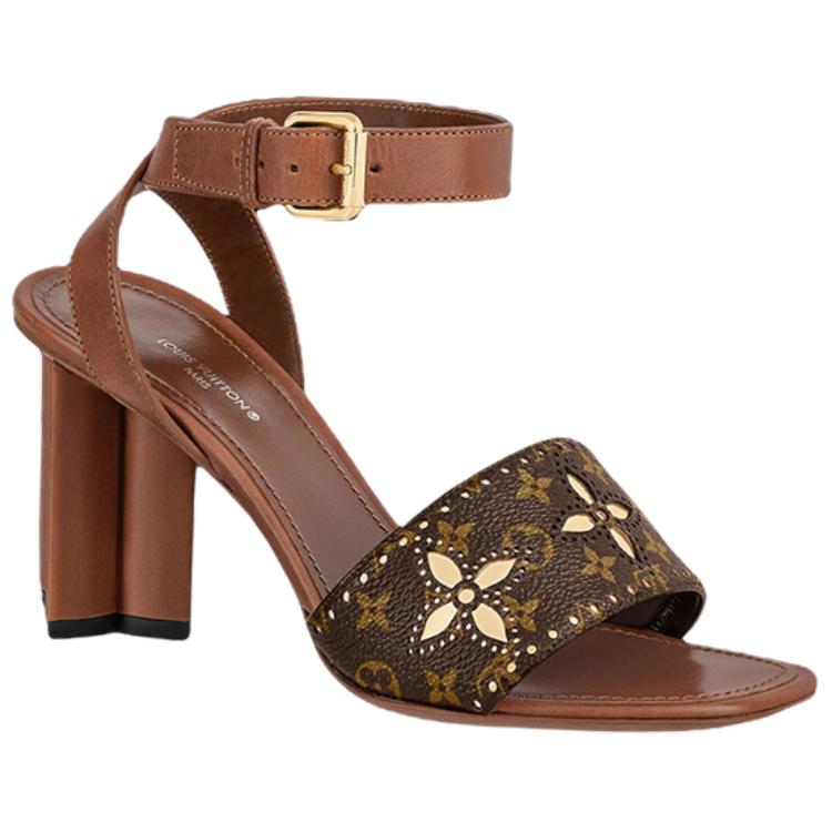 LOUIS VUITTON Stylish Sandals Women's Umber