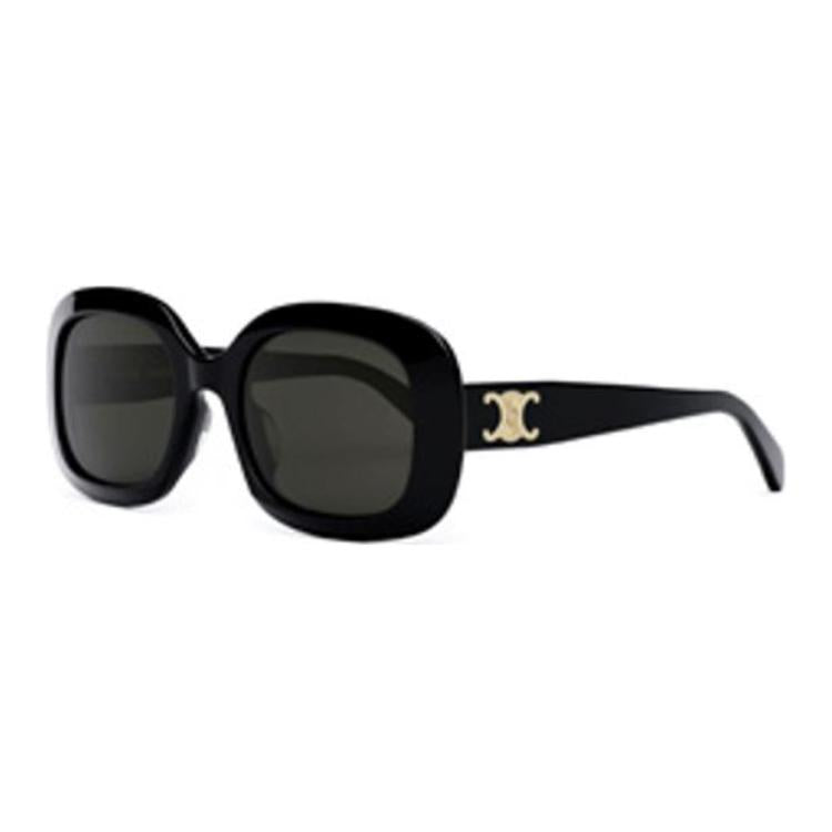 CELINE Irregular Shape Sunglasses Women's Black