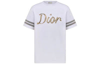 DIOR Relaxed Fit Ribbon Logo T Shirt