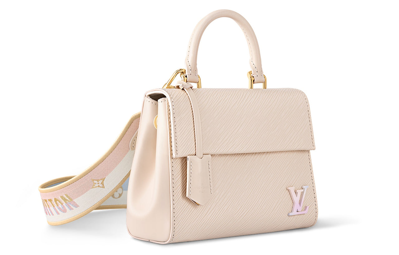 LOUIS VUITTON Cluny Epi Grain Cow Leather Shoulder Bag, Crossbody Bag, Handbag Mini Women's Light Pink