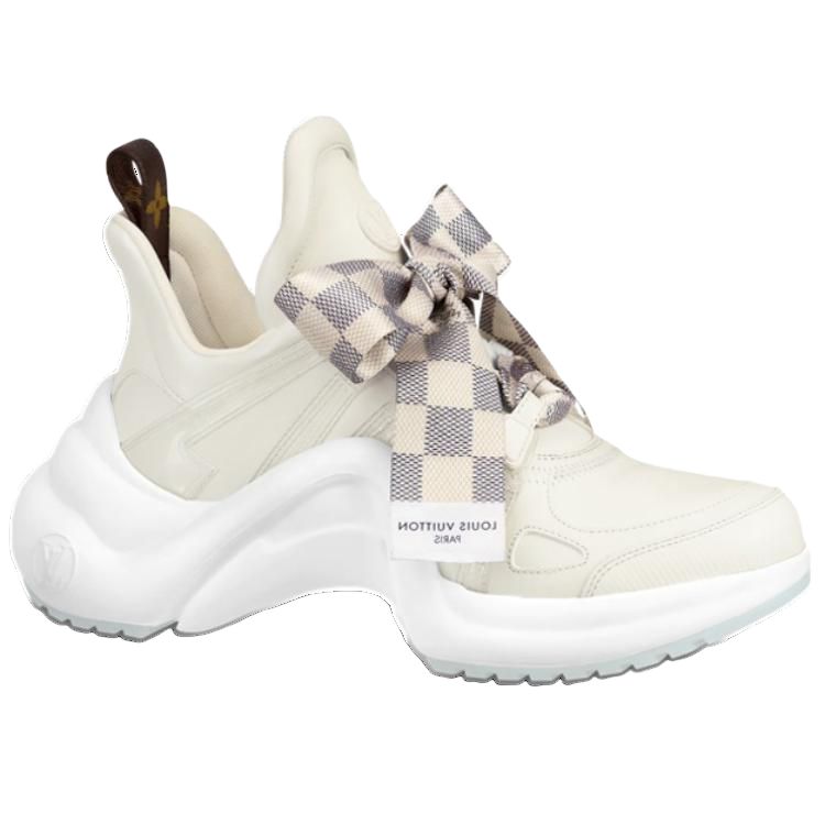 LOUIS VUITTON Archlight 1.0 Sneakers 'Cream White With Plaid Ribbon' Women's