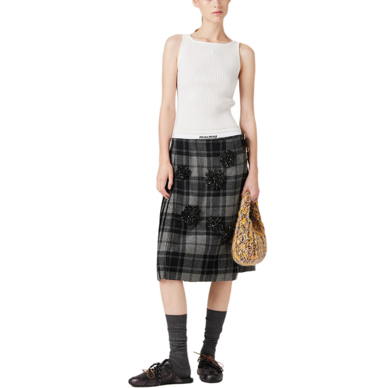 MIU MIU FW24 Tank Top Women's White