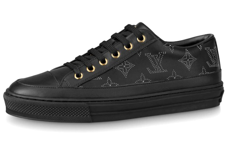 LOUIS VUITTON Stellar Sneakers 'Black With White Sketch Monogram' Women's
