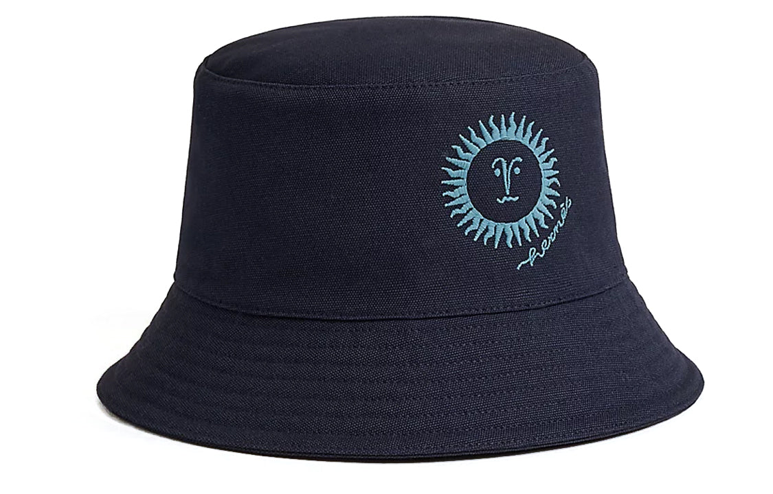 HERMES Cotton Bucket Hats Women's Black