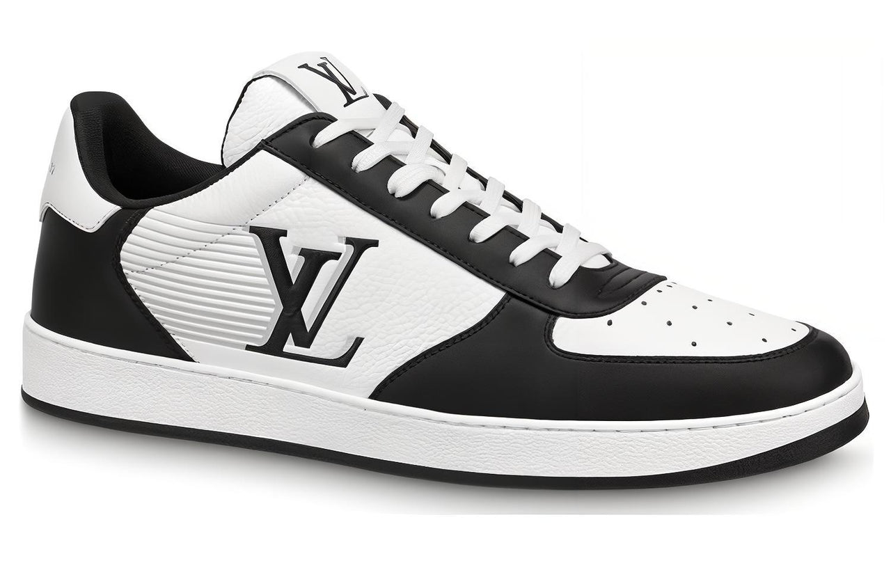 LOUIS VUITTON Rivoli Sneakers 'White With Stripes And Black Logo'