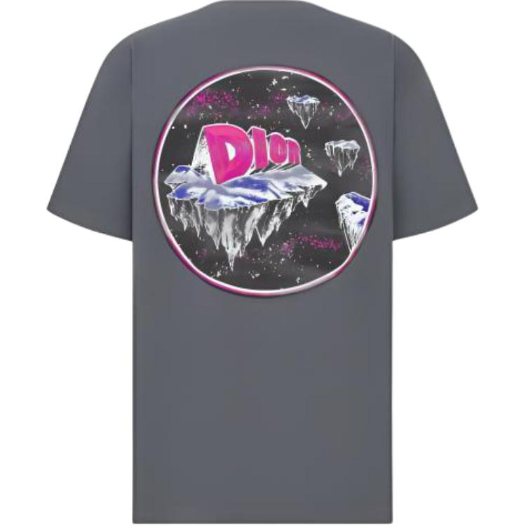 DIOR T-Shirts Men Gray
