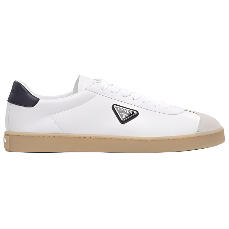 PRADA Low Top Skateboard Shoes Men's White