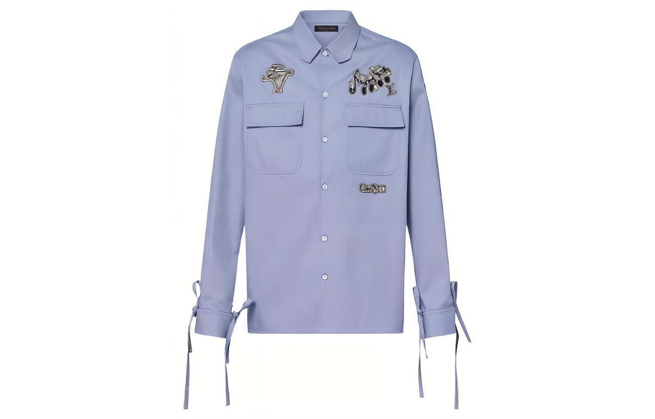 LOUIS VUITTON New Quarterly Products Of LV Shirt Men's Purple