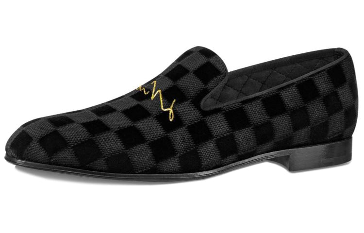 LOUIS VUITTON Auteuil Velvet Shoes 'Black'