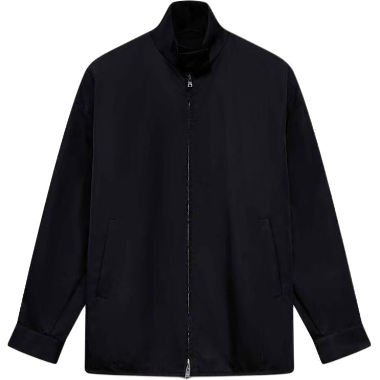 PRADA Triangle Logo Zipped Oversized Jacket
