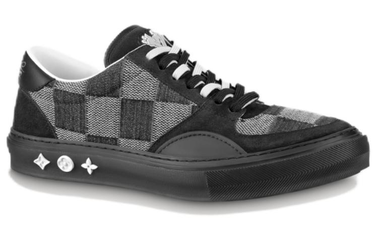 LOUIS VUITTON Ollie Sneakers 'Black Plaid Mesh'